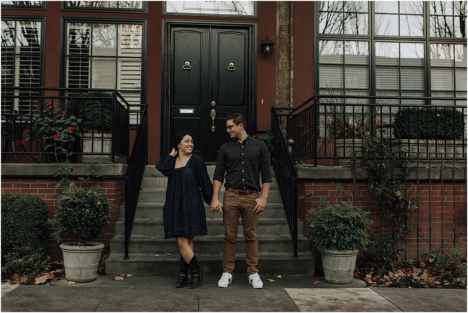 fun day after elopement city session exploring downtown portland oregon with wedding photographer naomi levit