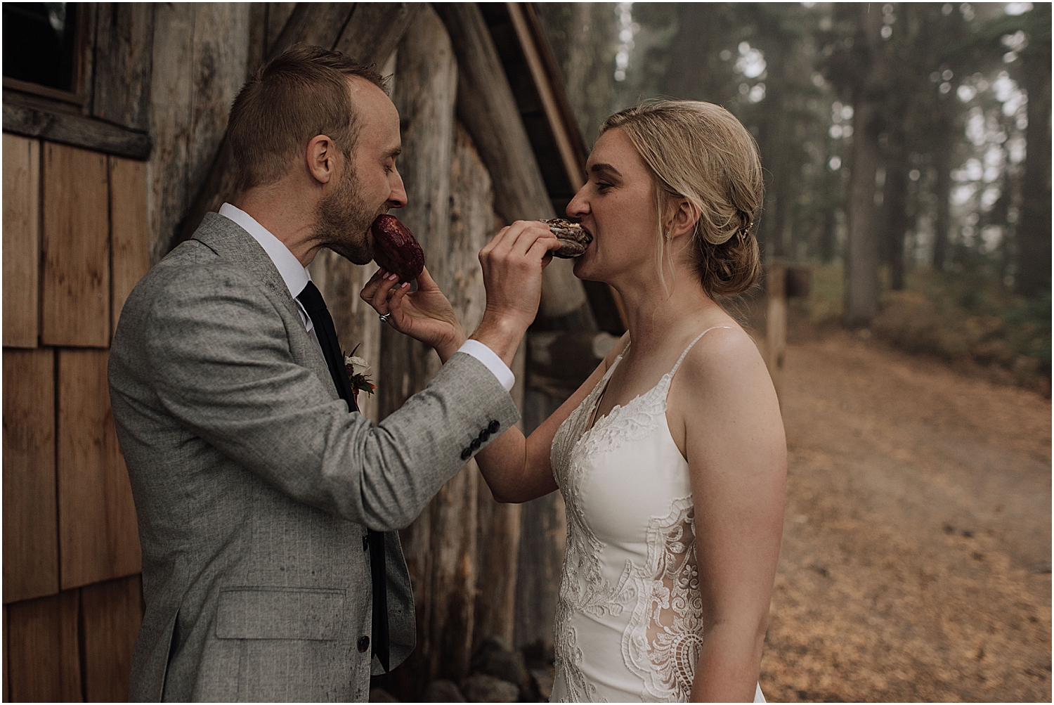 tilly jane a frame intimate wedding in mt hood national forest oregon